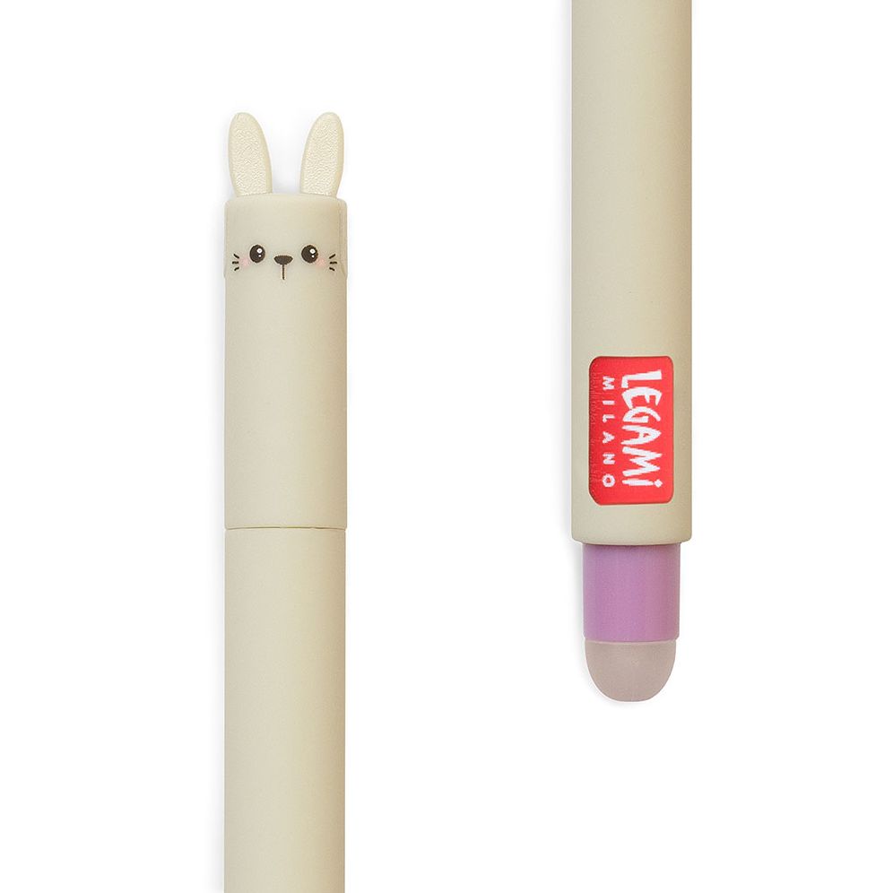 Legami Bunny Erasable Gel Pen - Purple Ink