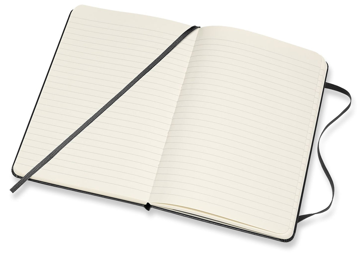 Moleskine Notebook, Medium, Ruled, Black, Hard Cover (4.5 x 7)