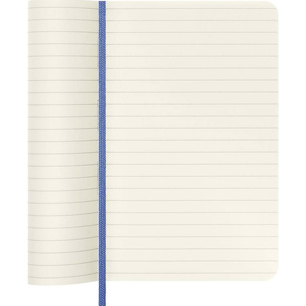 Moleskine Classic Notebook, Pocket, Ruled, Hydrangea Blue, Soft Cover (3.5 X 5.5)