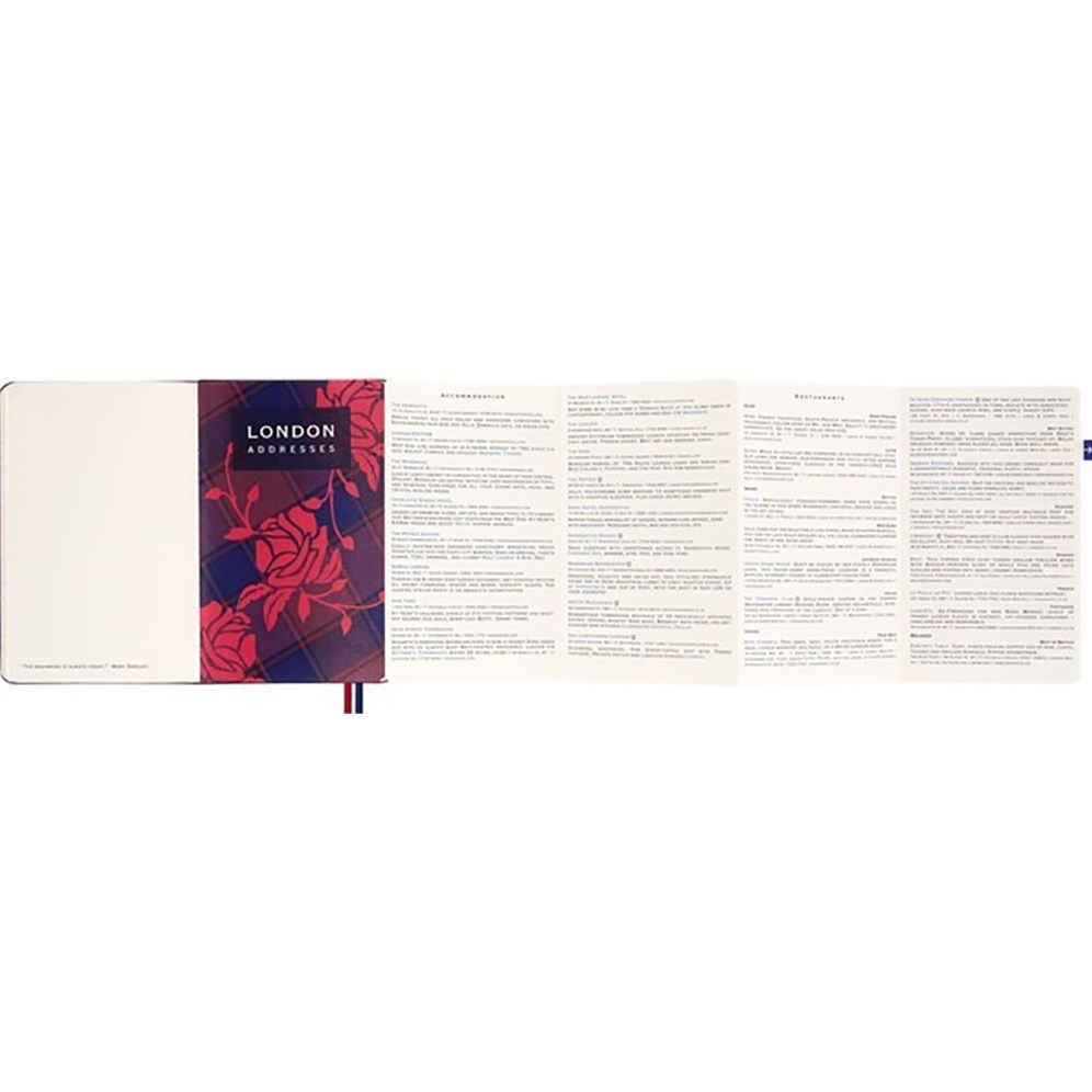 LUXE x Moleskine - London City Travel Guide Pocket Notebook