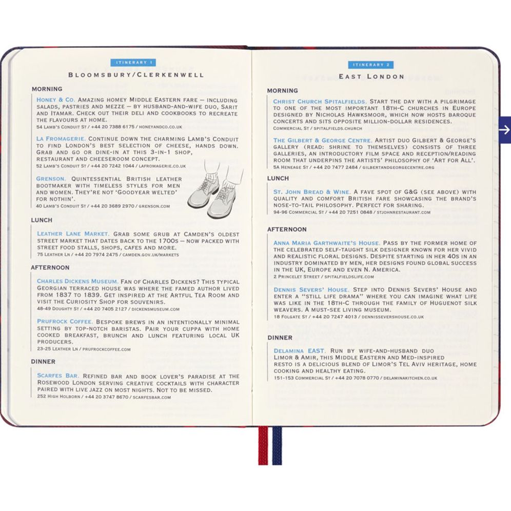 LUXE x Moleskine - London City Travel Guide Pocket Notebook