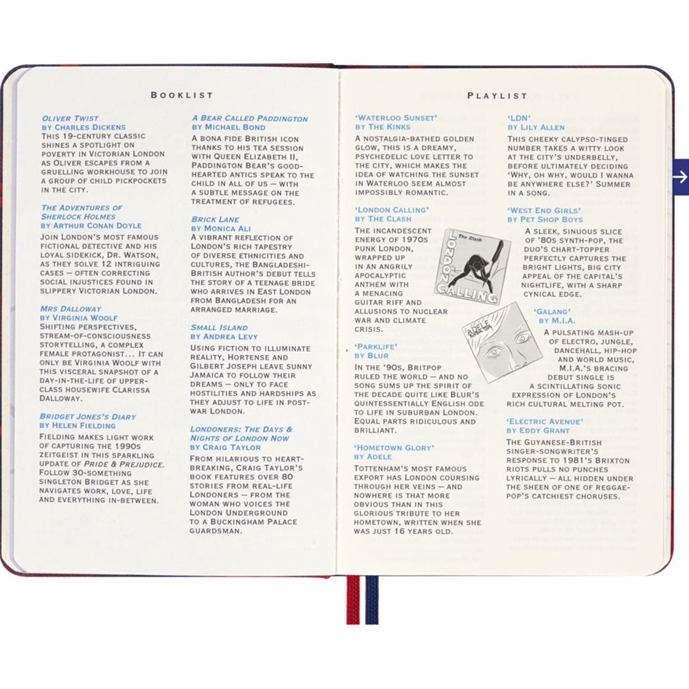 LUXE x Moleskine - London City Travel Guide Pocket Notebook