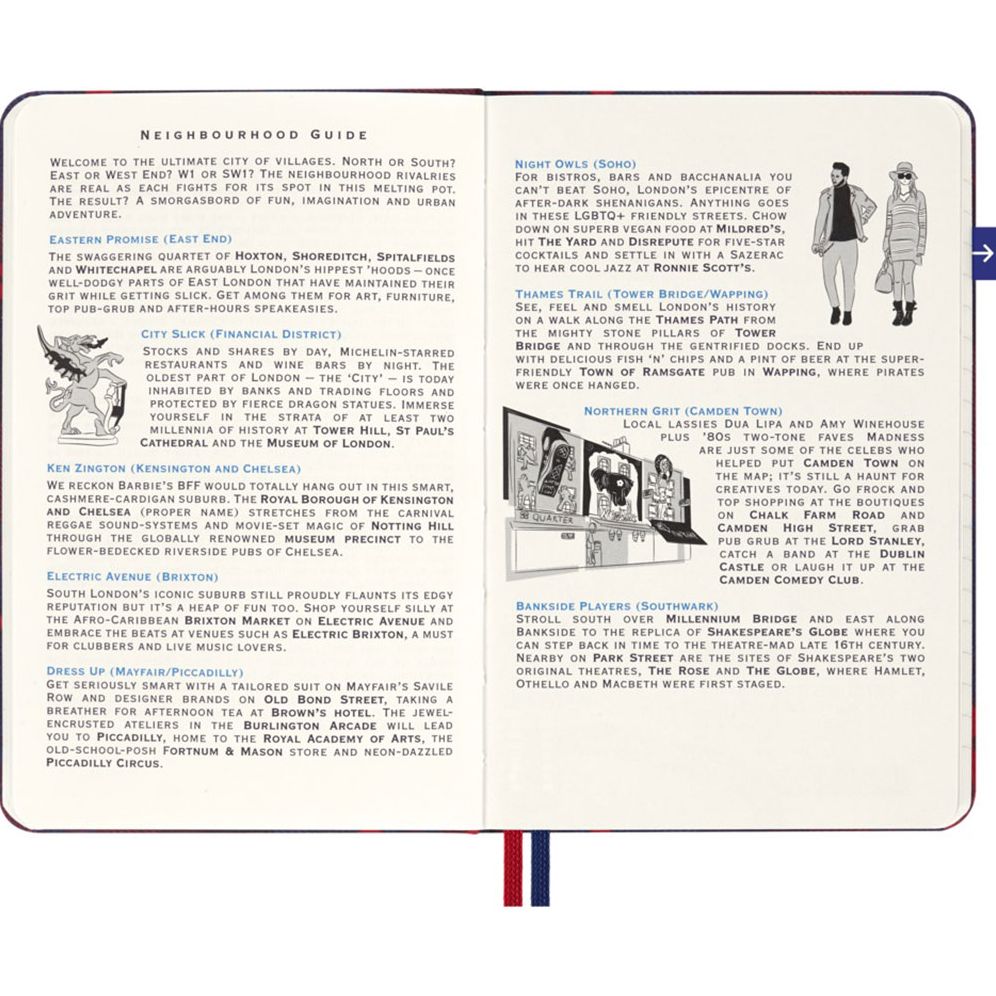 LUXE x Moleskine - London City Travel Guide Pocket Notebook