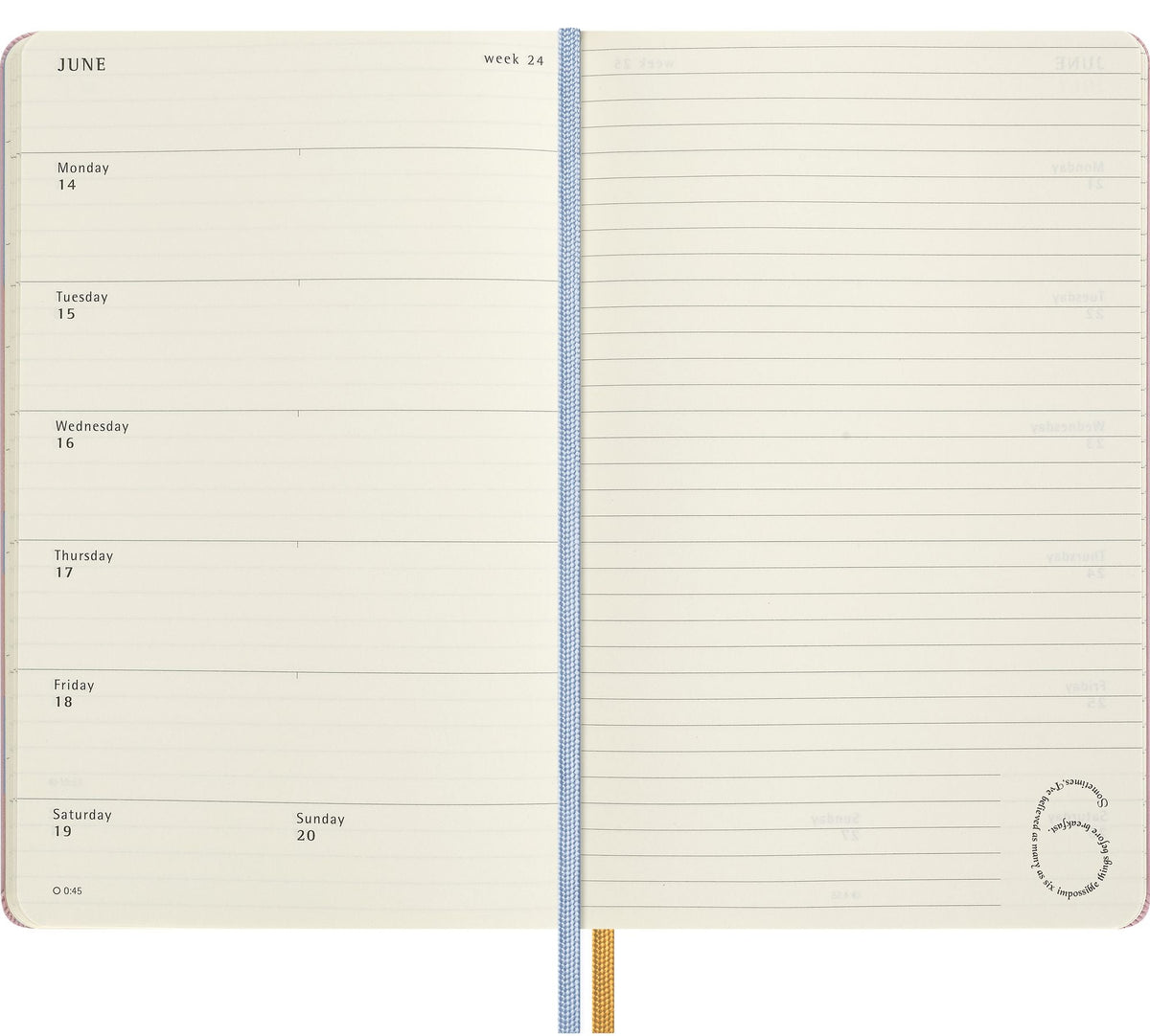 2027 Moleskine Limited Edition Alice in Wonderland 12 Month Weekly Planner, Hard Cover, Large (5" x 8.25"), Alice, 144 Pages