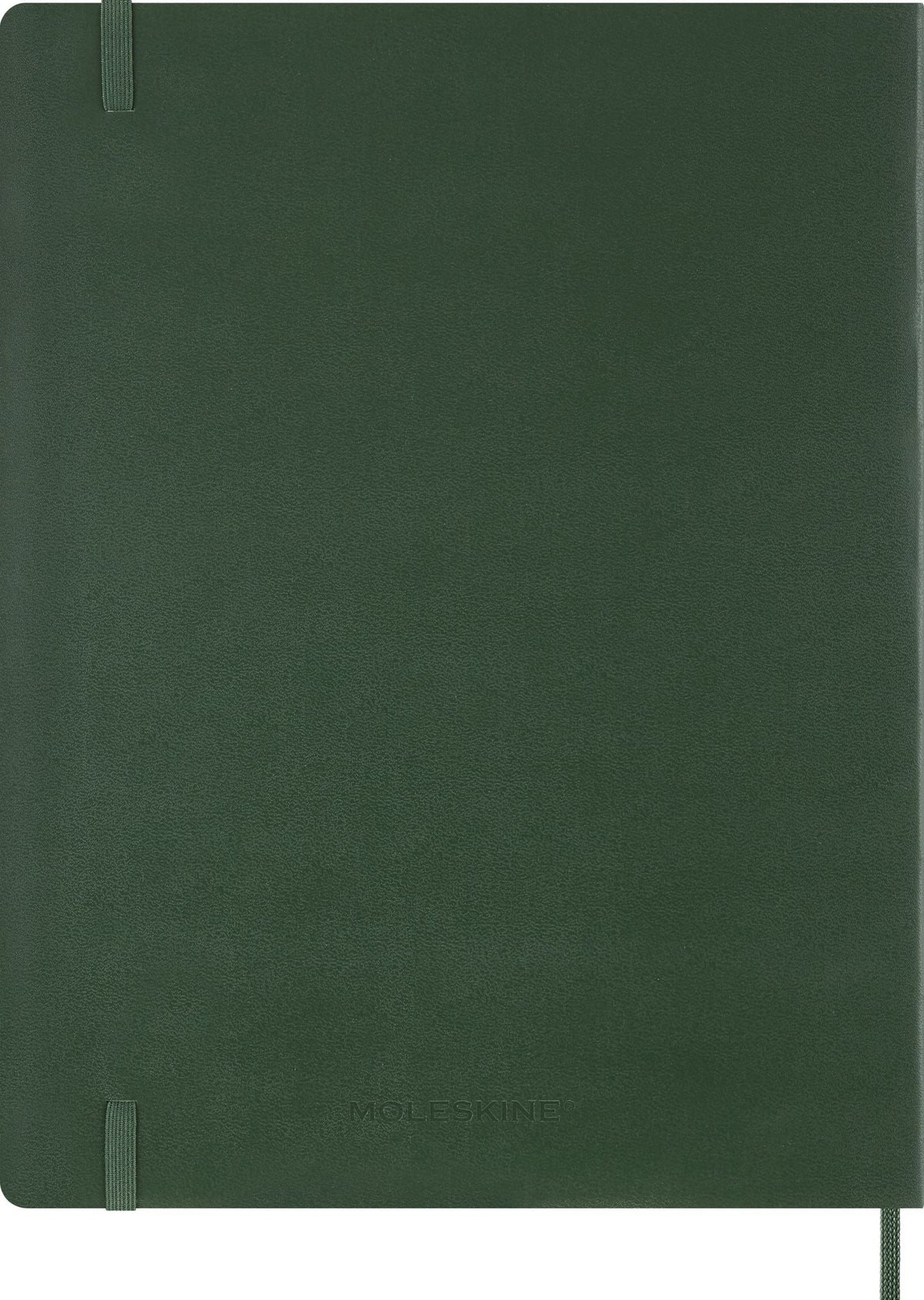 2027 Moleskine 15-Month Essential Planner, Soft Cover, Weekly Vertical, XXL (8.5" x 11"), Myrtle Green, 128 pages
