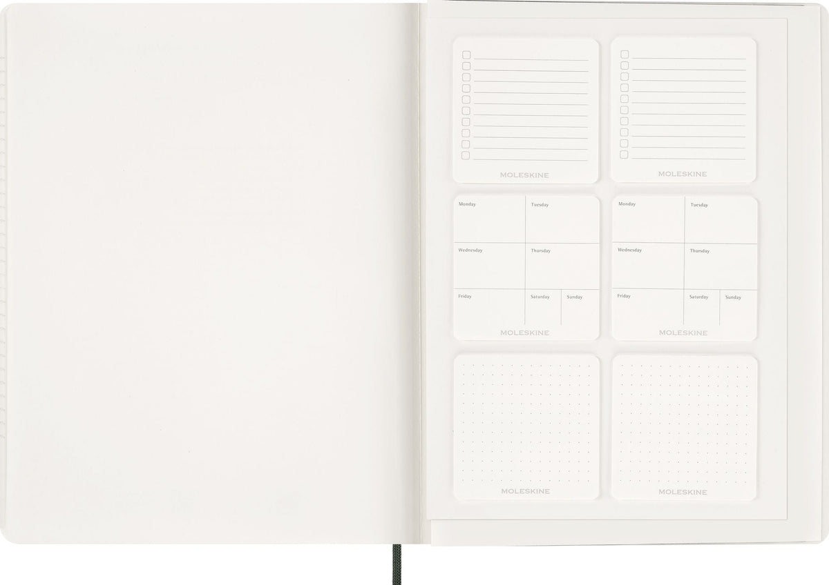 2027 Moleskine 15-Month Essential Planner, Soft Cover, Weekly Vertical, XXL (8.5" x 11"), Myrtle Green, 128 pages