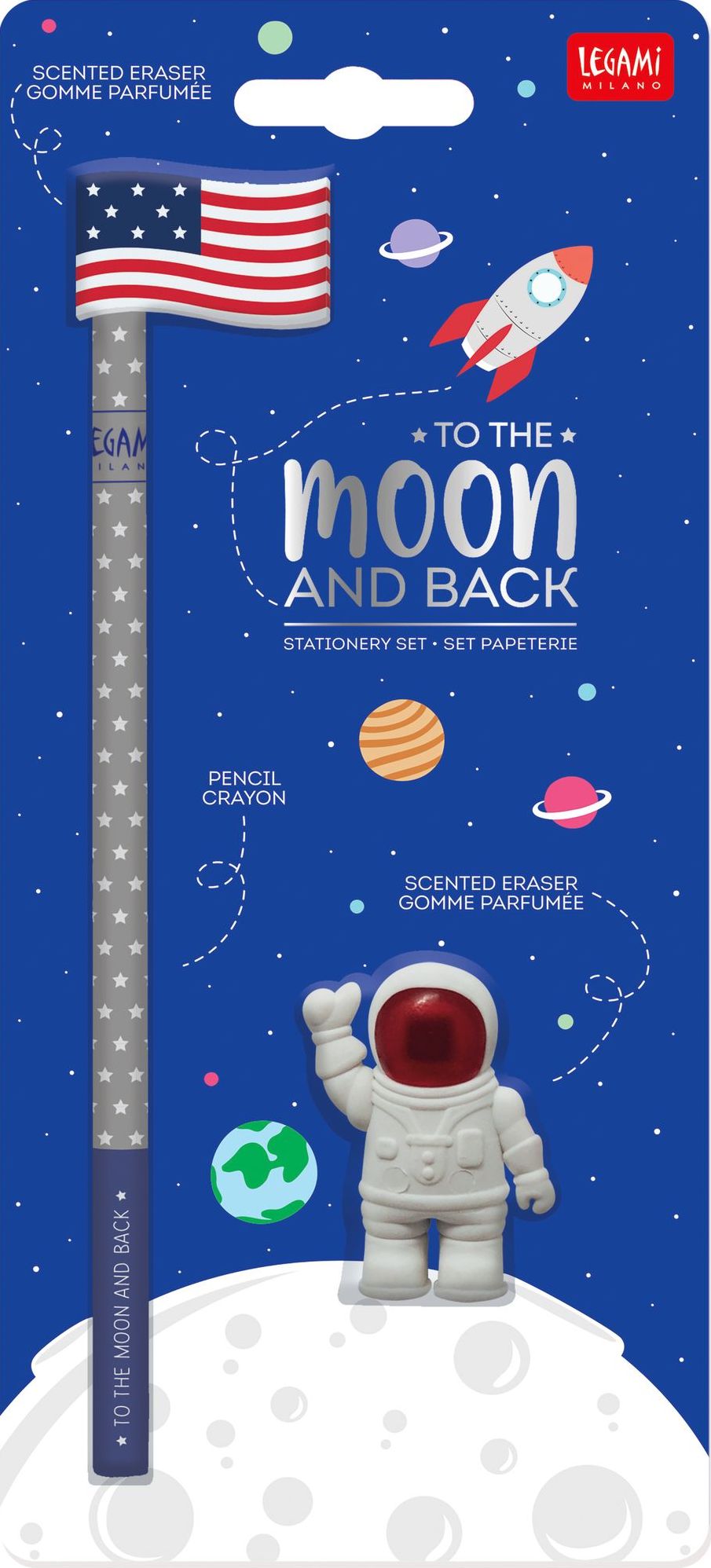 Legami Stationery Set - To The Moon And Back - Space