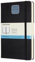 Moleskine Notebook, Expanded Large, Dotted, Black Hard Cover (5 x 8.25)
