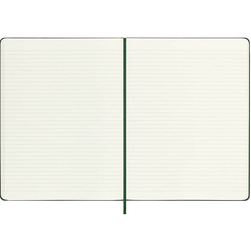 Moleskine Notebook, Extra Large, Ruled, Myrtle Green, Hard Cover (7.5 x 9.75)