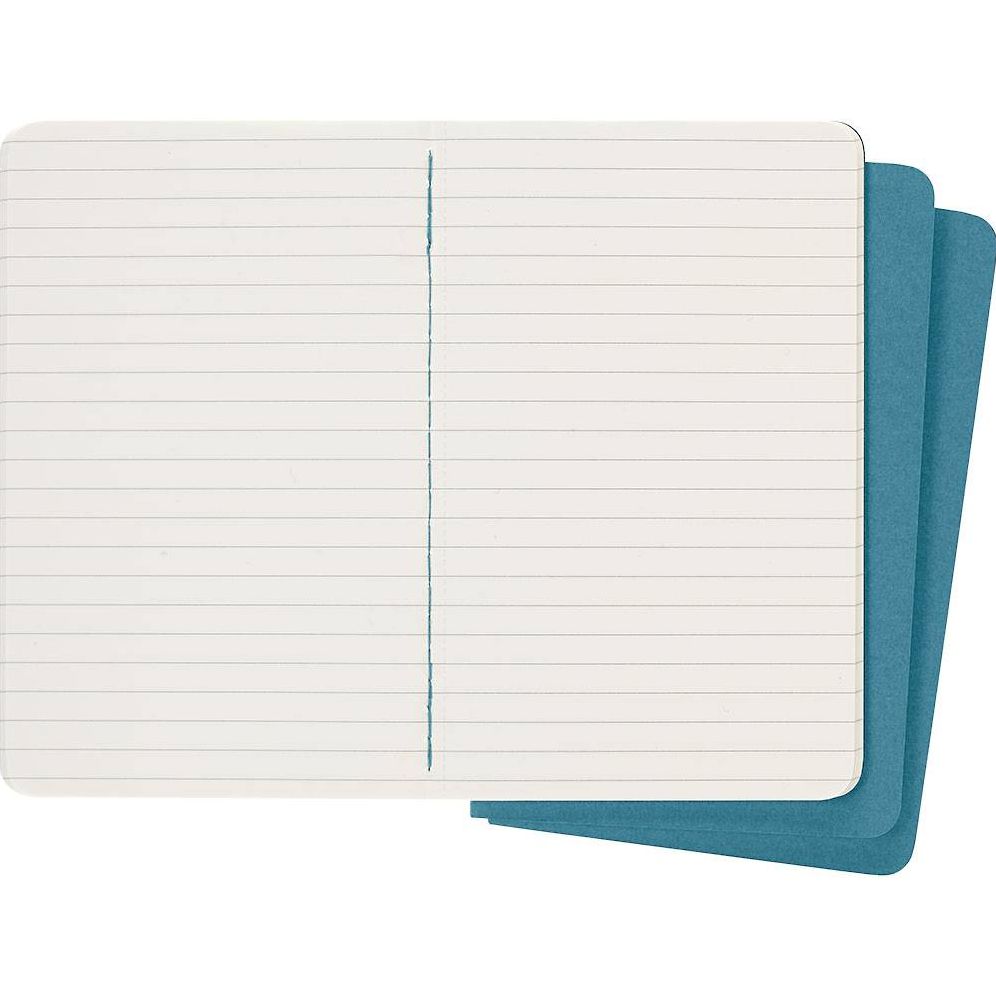Moleskine Cahier Journal, Pocket, Ruled, Brisk Blue (3.5 x 5.5)