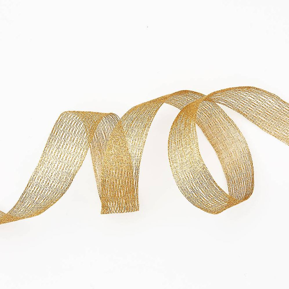Maze Gold Net Ribbon 1.5" 5 YD