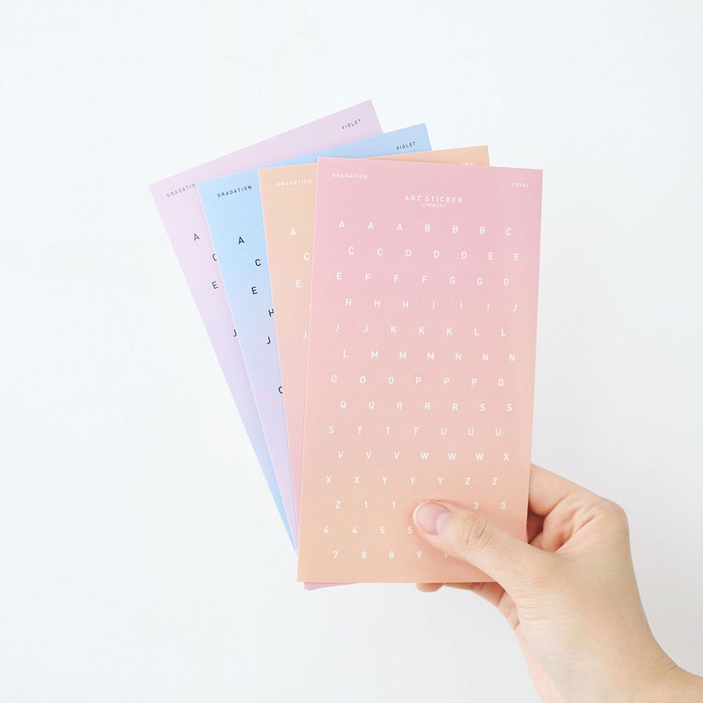 Liveworks Alphabet ABC Sticker Sheet