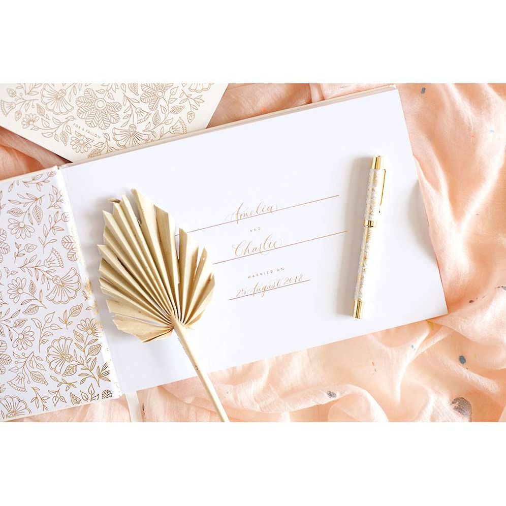 Gold Luxe Wedding Guestbook