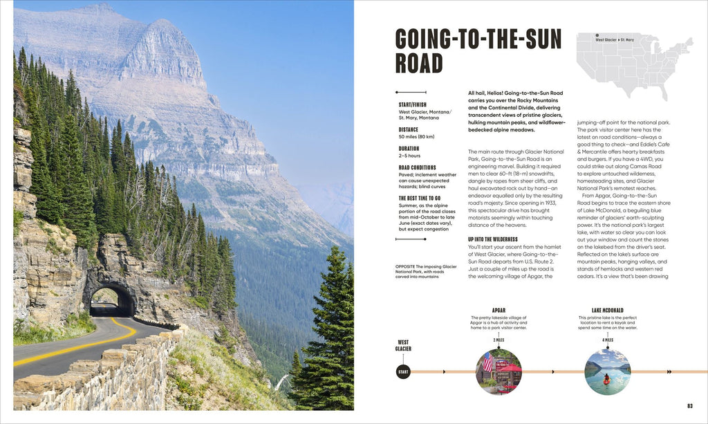 Road Trips in the USA: 50 Adventures on the Open Road