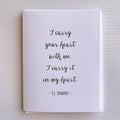 Carry Your Heart Love Card