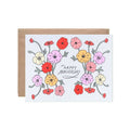 Poppies Happy Anniversary Card