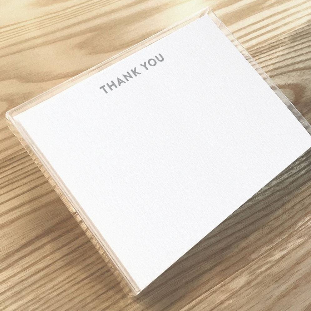 San Serif Thank You Card Set