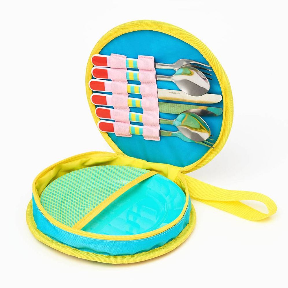 Abstract Coral Picnic Set