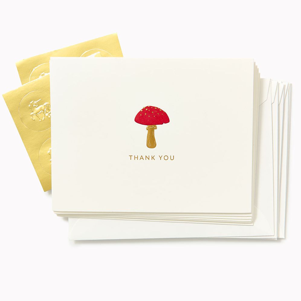 Mushroom Thank You Card Set