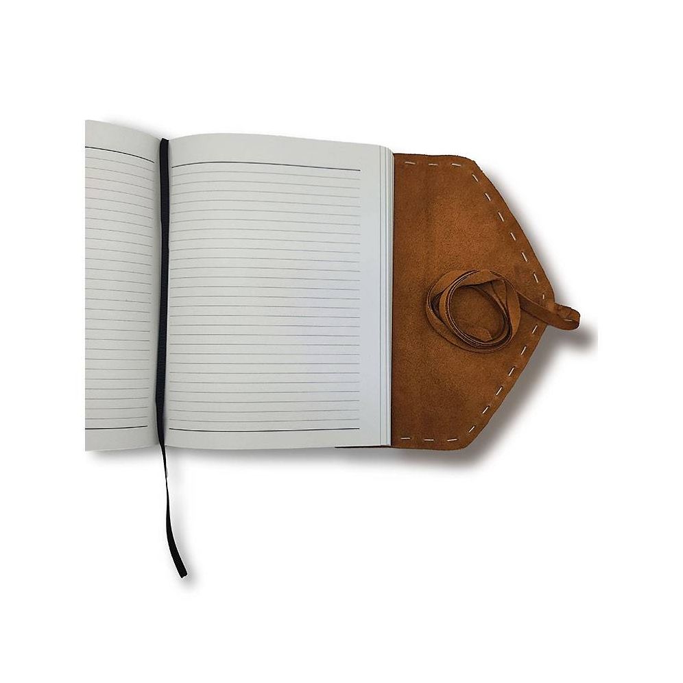 HANDSTITCHE CHESTNUT SUEDE JOURNAL
