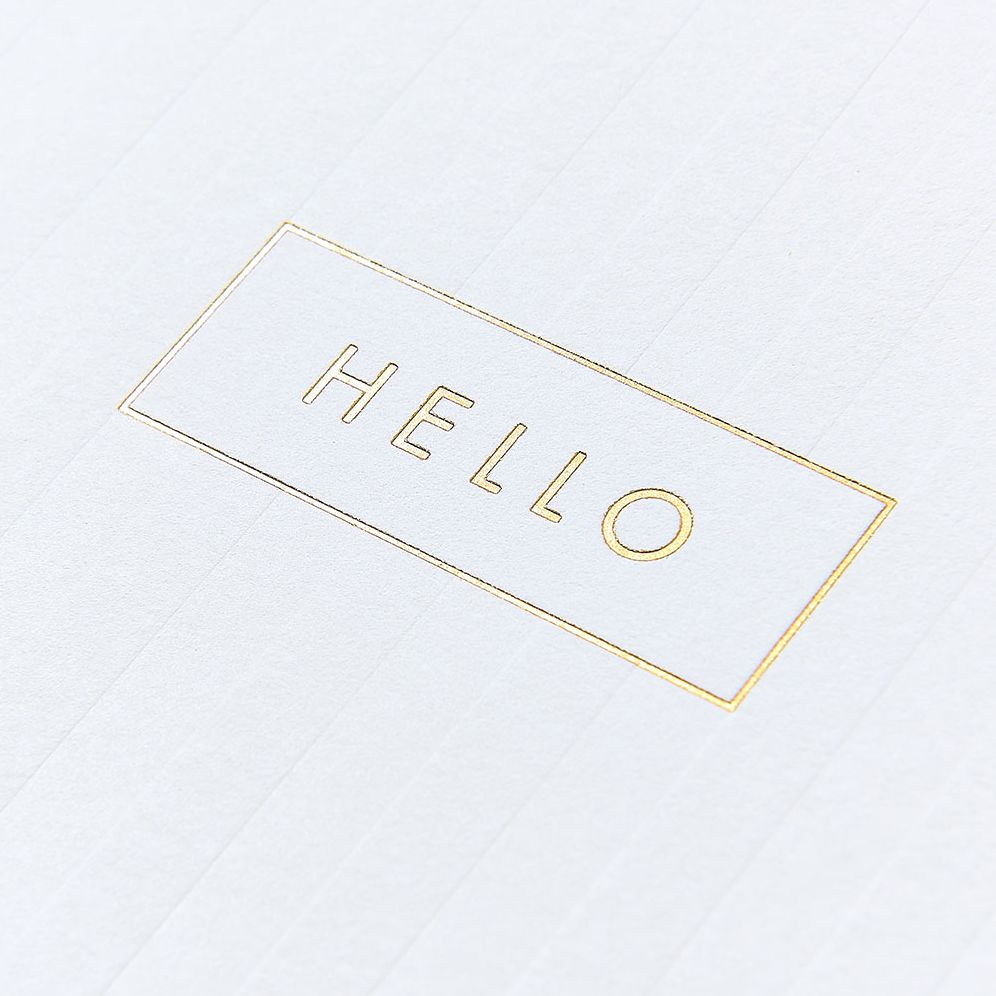 Hello Stripe Thank You Card Set