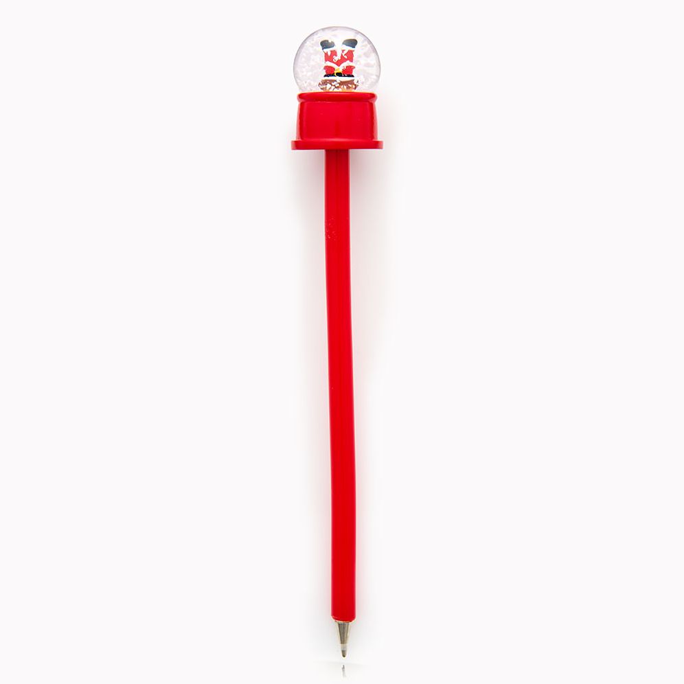 Santa Chimney Snow Globe Pen