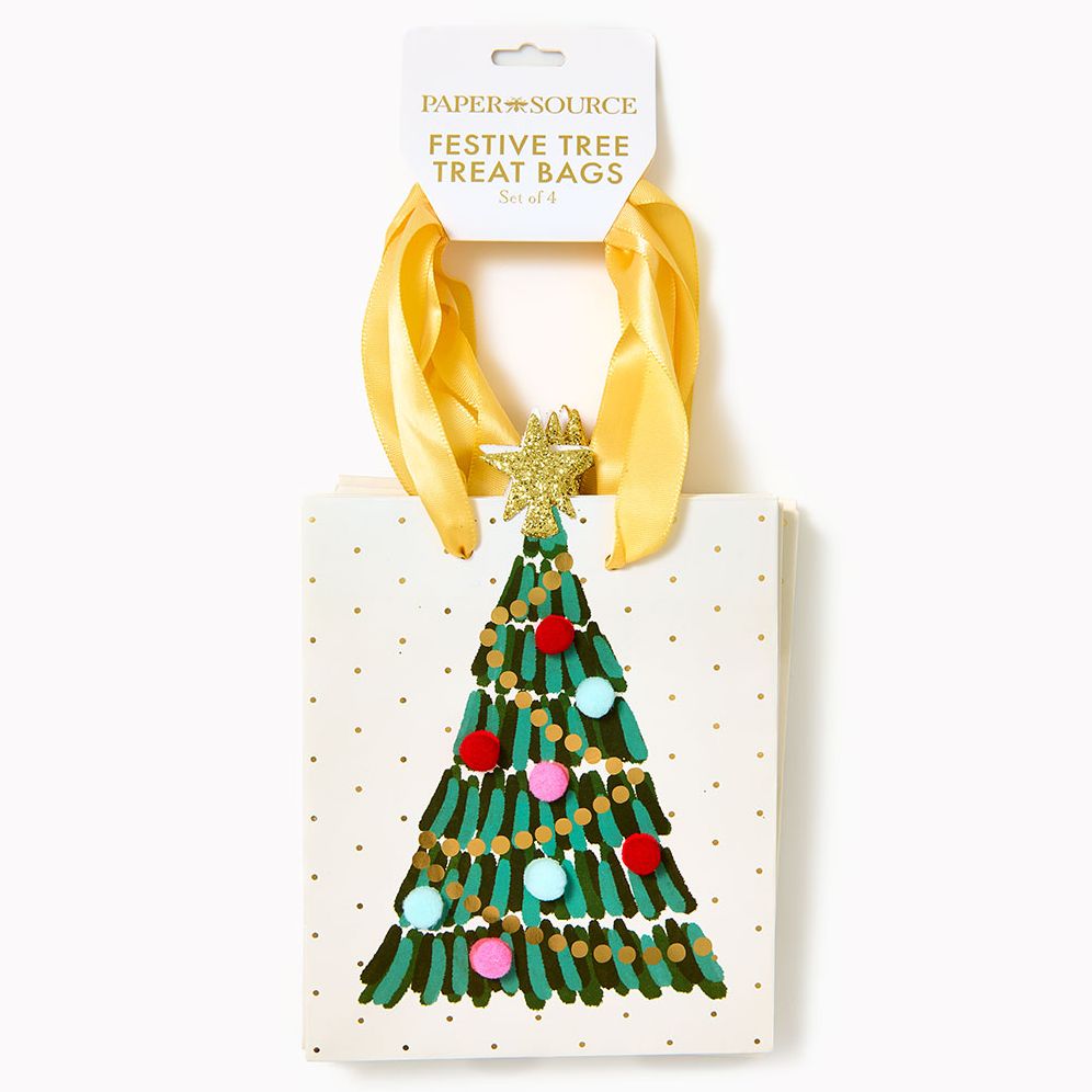 Festive Tree Treat Bags S/4
