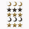 Mini Glitter Moon & Star Sticker Sheet