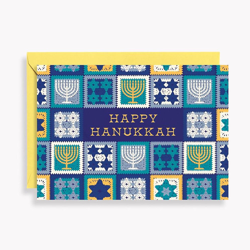 Hanukkah Crochet Squares Stationery Set