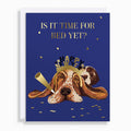 Sleepy NYE Dog Holiday Card Set