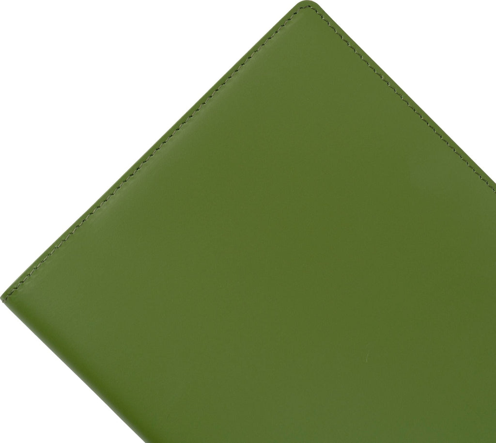 Paper Source Green Leather Refillable A5 Journal Cover