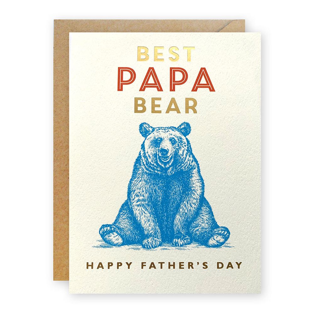 Papa Bear Father's Day Card