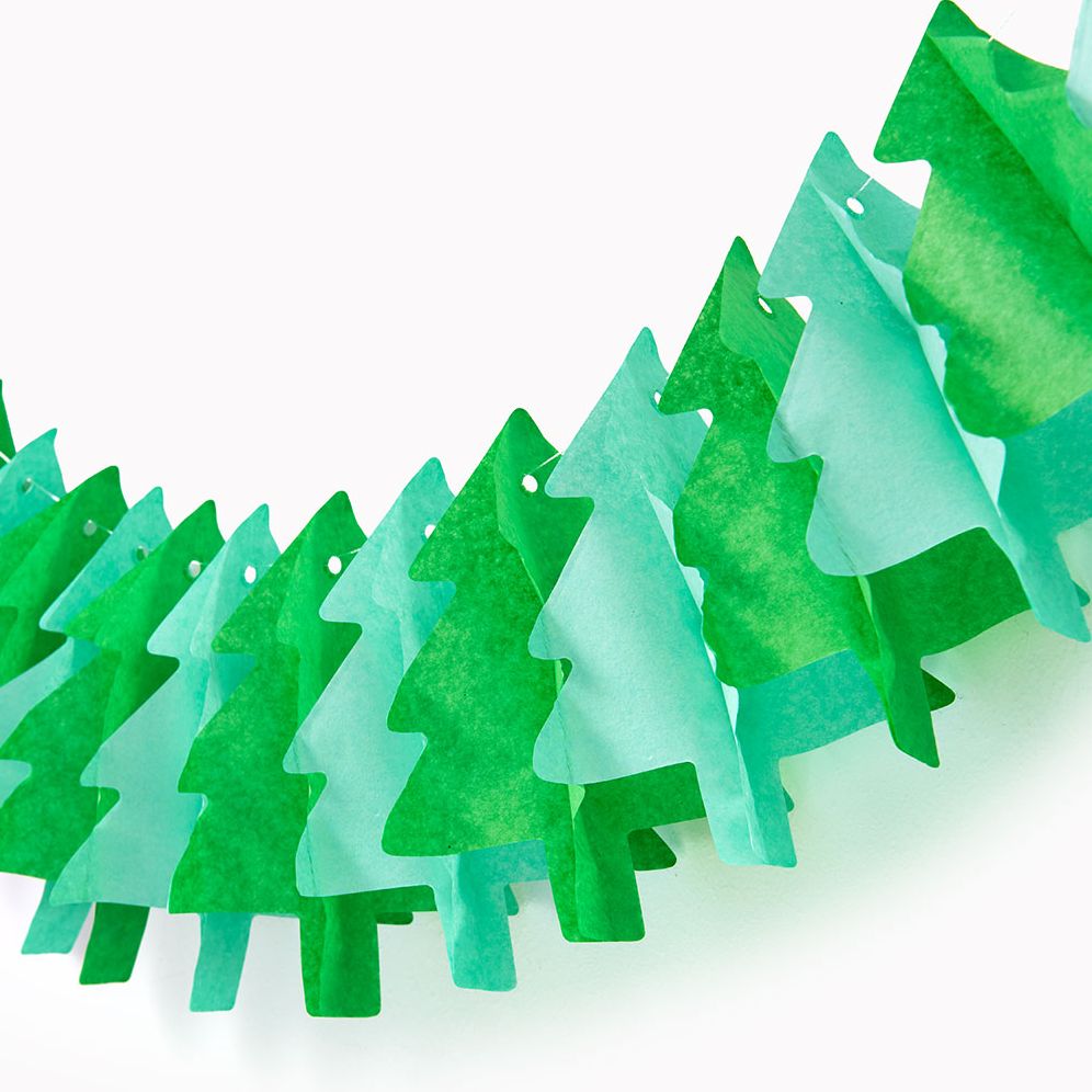 Green Tree Paper Banner