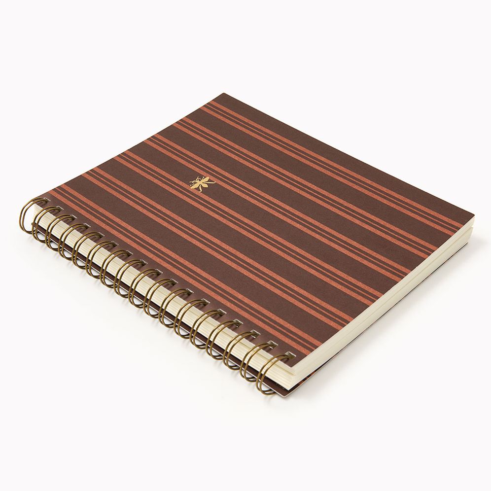 Choc Stripe Paper Wasp Daily Planner