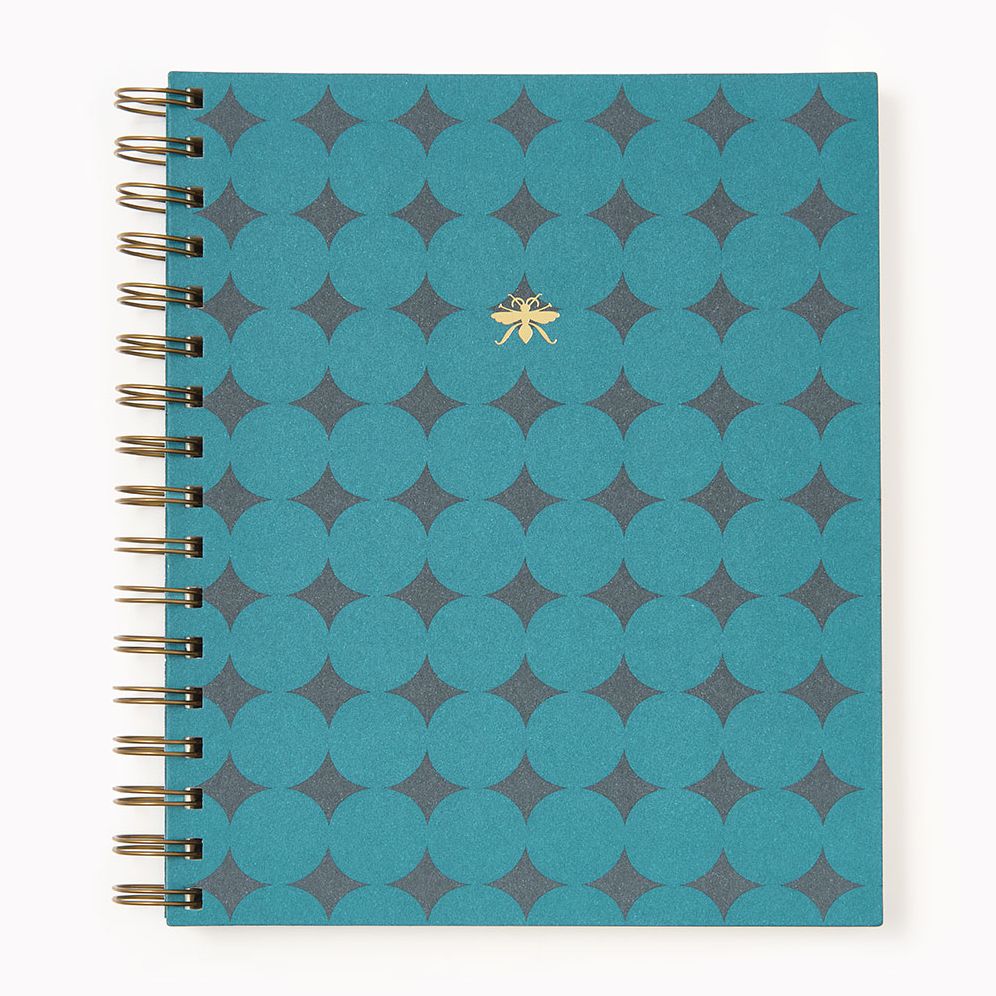 Teal Diamond Paper Wasp Daily Planner