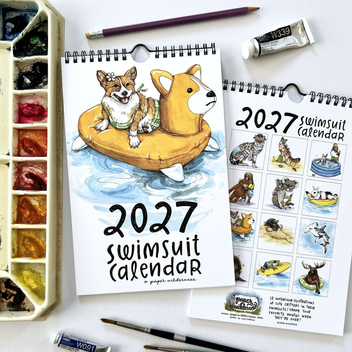 2027 Swimsuit Calendar by Paper Wilderness