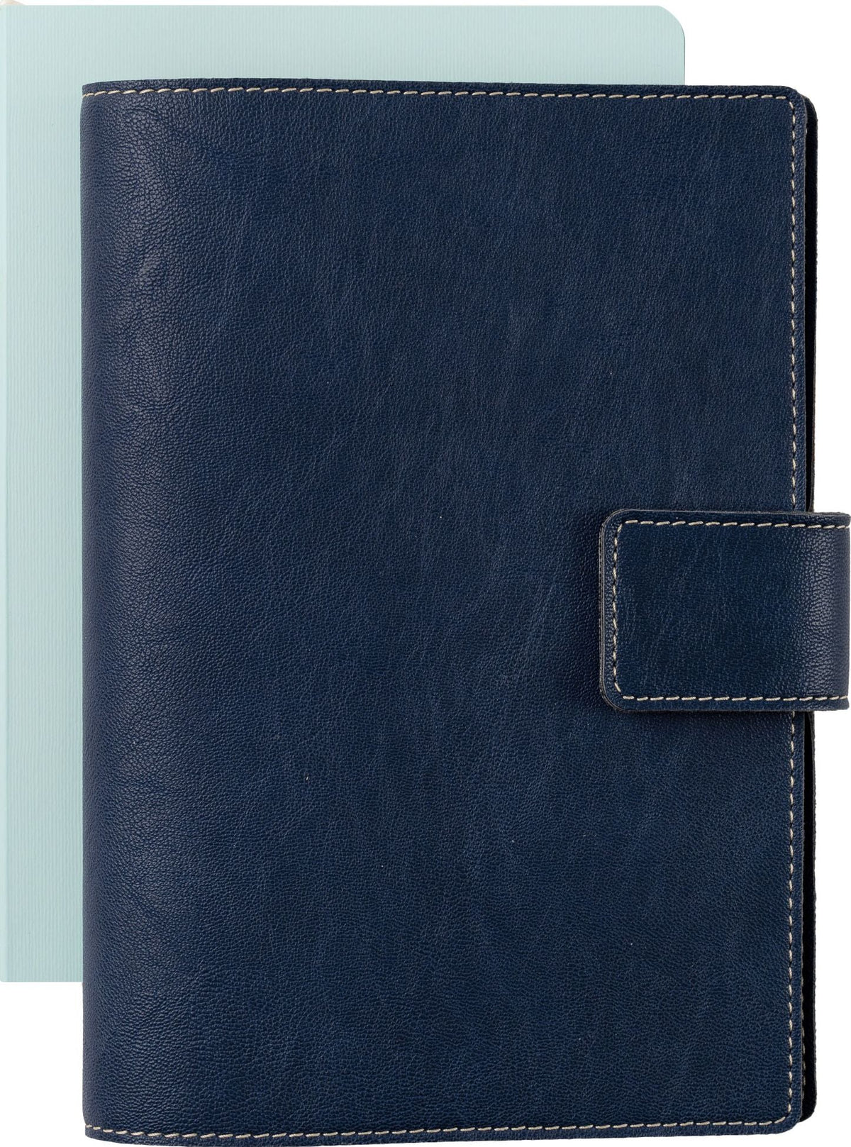 Paper Source Nautic Blue A5 Leather Journal Cover with Clasp