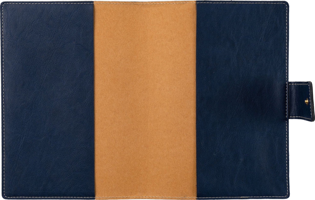 Paper Source Nautic Blue A5 Leather Journal Cover with Clasp