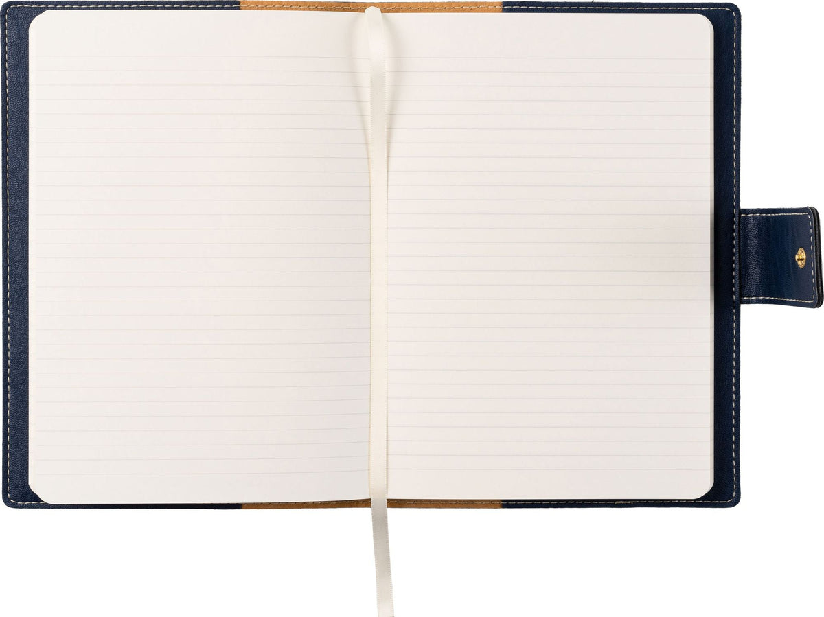 Paper Source Nautic Blue A5 Leather Journal Cover with Clasp