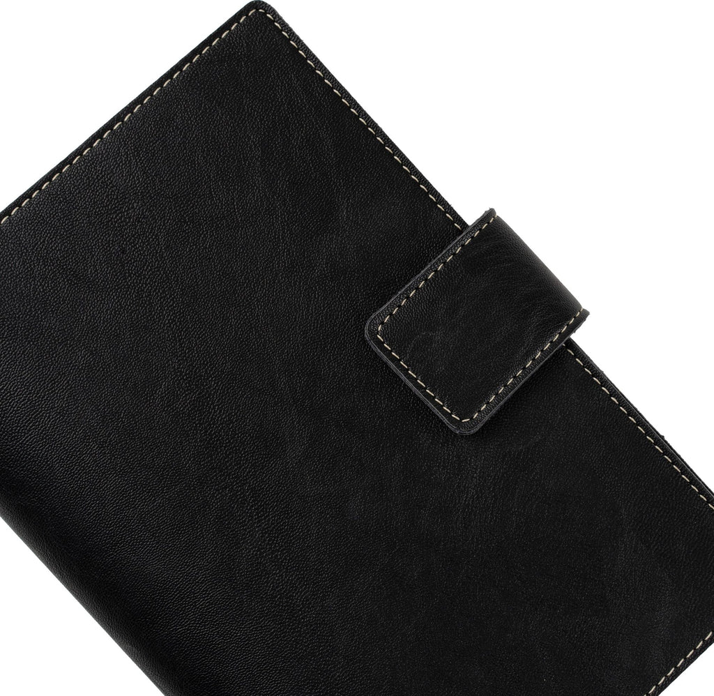 Paper Source Black A5 Leather Journal Cover with Clasp