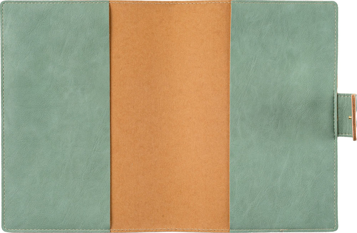 Paper Source Sage Green A5 Leather Journal Cover with Clasp