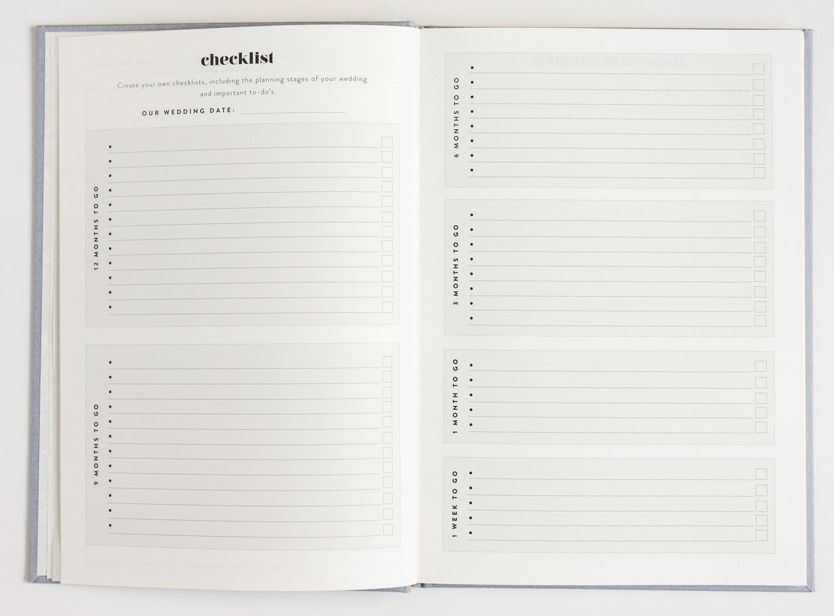 I Do Wedding Planning Journal