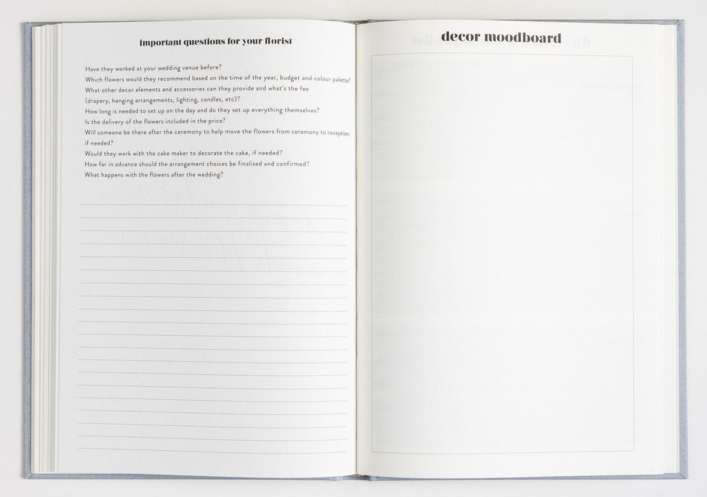 I Do Wedding Planning Journal