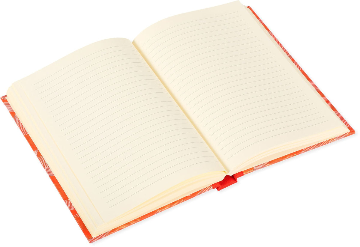 Classic Medium Journal A5 Geometric Waves / Orange