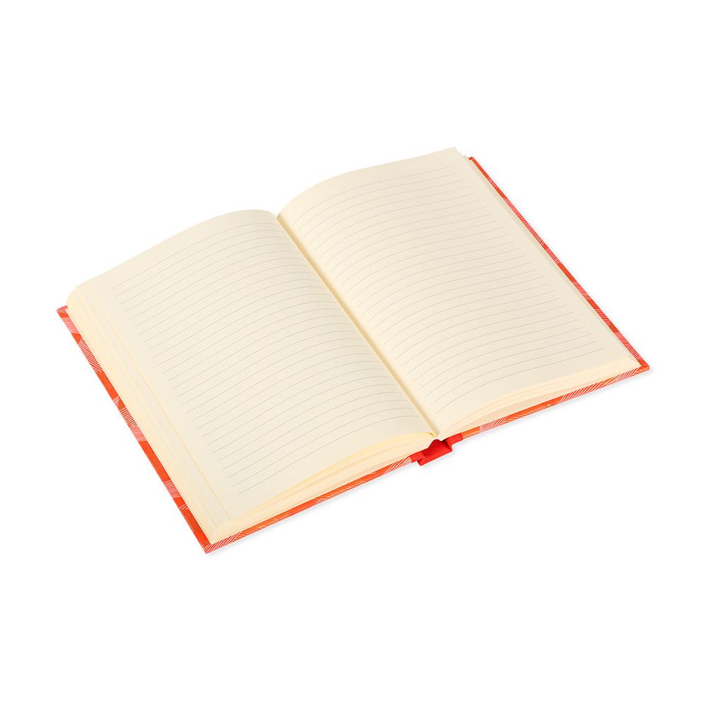 Classic Medium Journal A5 Geometric Waves / Orange