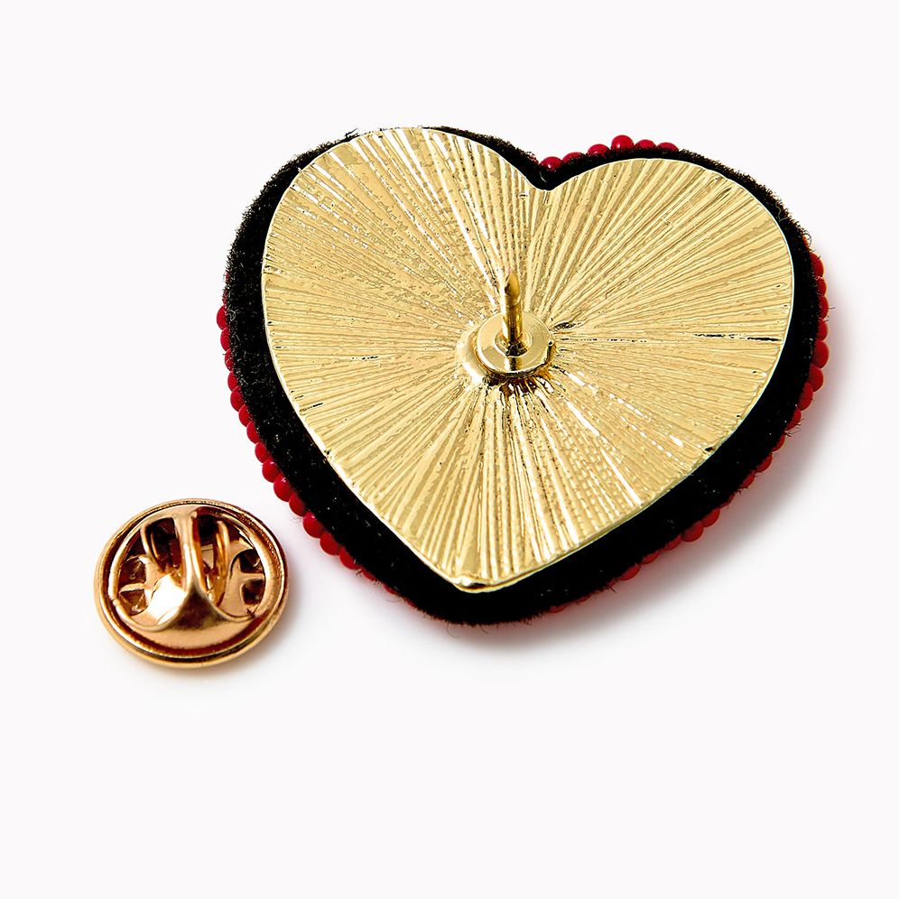 Beaded Rainbow Pin