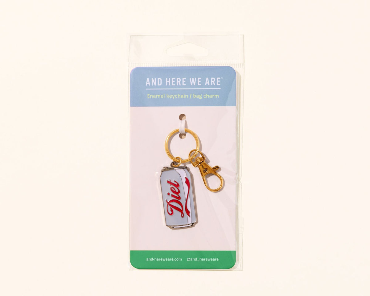Enamel Keychain & Bag Charm - Diet Soda