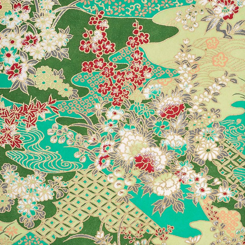 Turquoise Floral Heritage Notebook