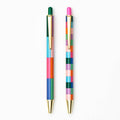 PS Collection Colorful Geometric Ballpoint Pen S/2