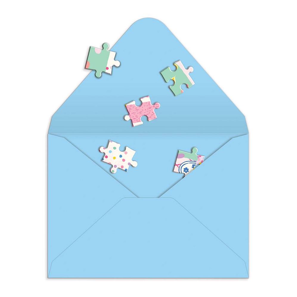 Confetti Birthday Cake Greeting Card Puzzle